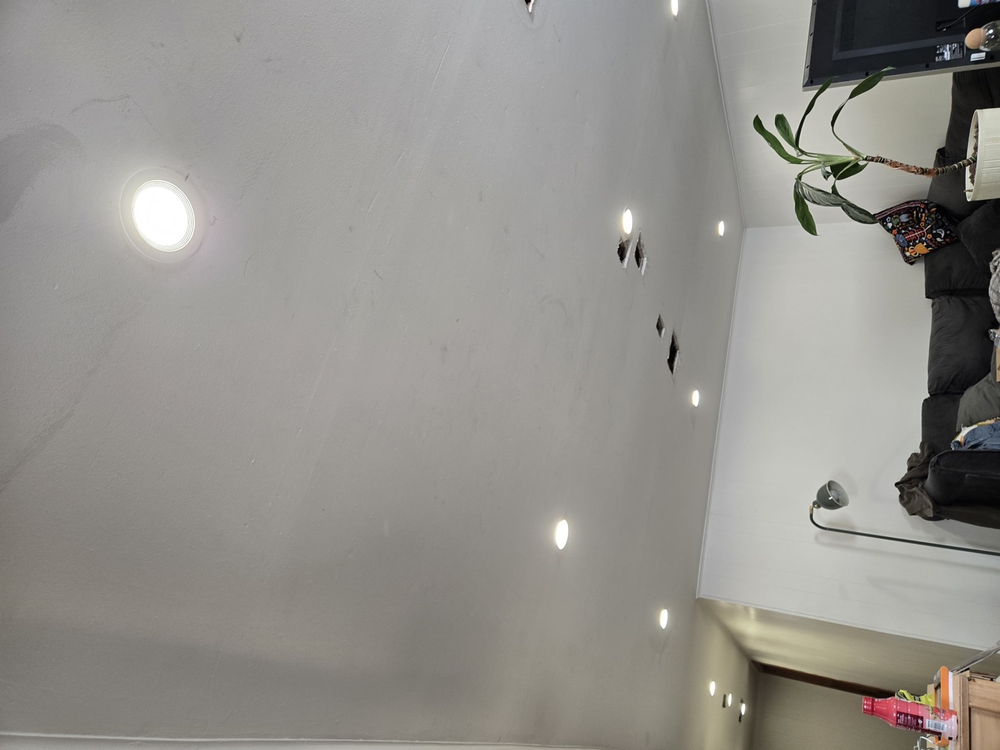 Recessed lighting installed in a living room ceiling by MK HomePro — electrical upgrades in Salt Lake Valley UT